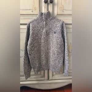 Chaps Kids Black and White Knit Sweater